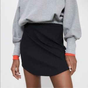 Zara pinstripe mini skirt NWOT